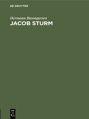 cover image of Jacob Sturm